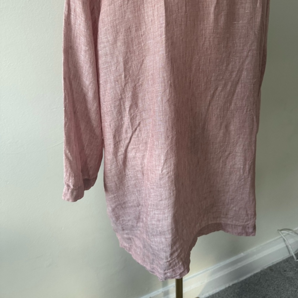 Sigrid Olsen Mauve Linen Tunic Top - Size 1X - Picture 12 of 14